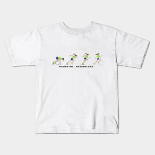 Female sprinter - power on... regardless Kids T-Shirt